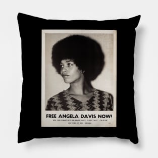 Free Angela Davis Pillow