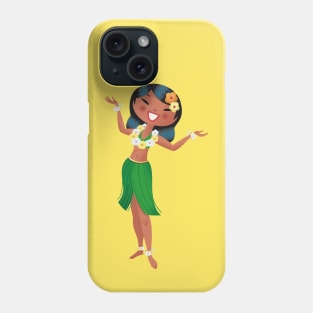 Hawaiian dancing girl Phone Case