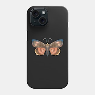 Pink and brown moth Phone Case