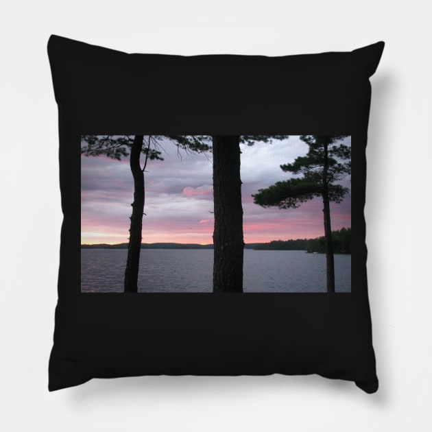 Sunset Over  Lake Catchacoma 3-Available As Art Prints-Mugs,Cases,Duvets,T Shirts,Stickers,etc Pillow by born30