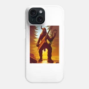 Viking with guitar Phone Case