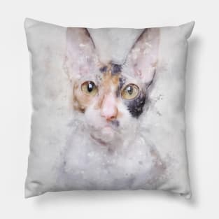 Cornish Rex cat Pillow