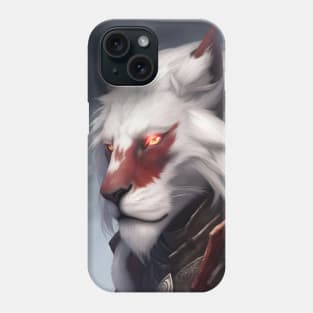 fantasy lion knight red Phone Case