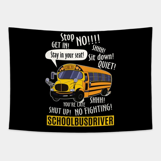 Bus Driver Life Tapestry by JohnstonParrishE8NYy