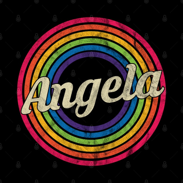 Angela - Retro Rainbow Faded-Style by MaydenArt