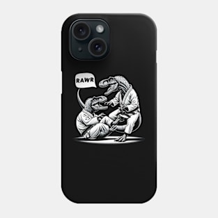 BJJ T-Rex Dinosaurs Grappling Funny Jiu Jitsu Phone Case