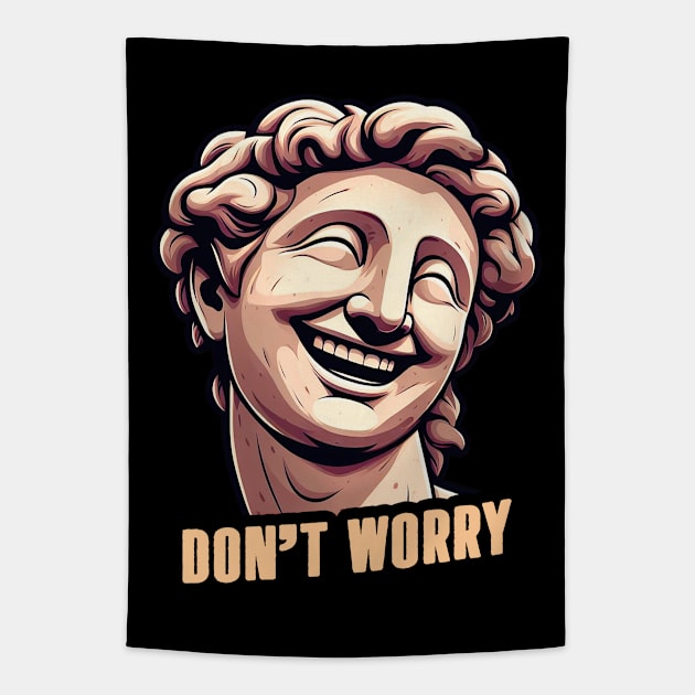 Matthew 6:27 Do Not Worry Tapestry by Plushism