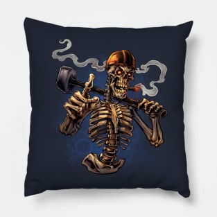 Sledgehammer Skeleton Pillow