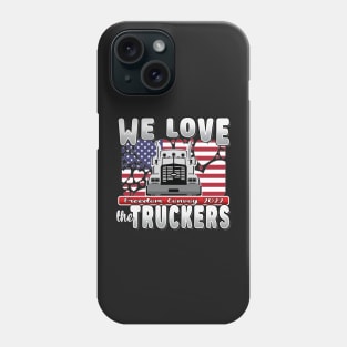 SUPPORT TRUCKERS - USA TRUCKERS FOR FREEDOM CONVOY USA FLAG - FREEDOM CONVOY 2022 -FLAG Phone Case