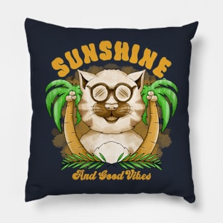 Sunshine And Good Vibes Pillow