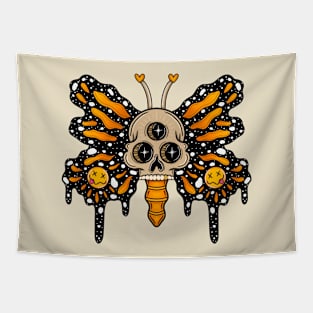 Skully butterfly Tapestry