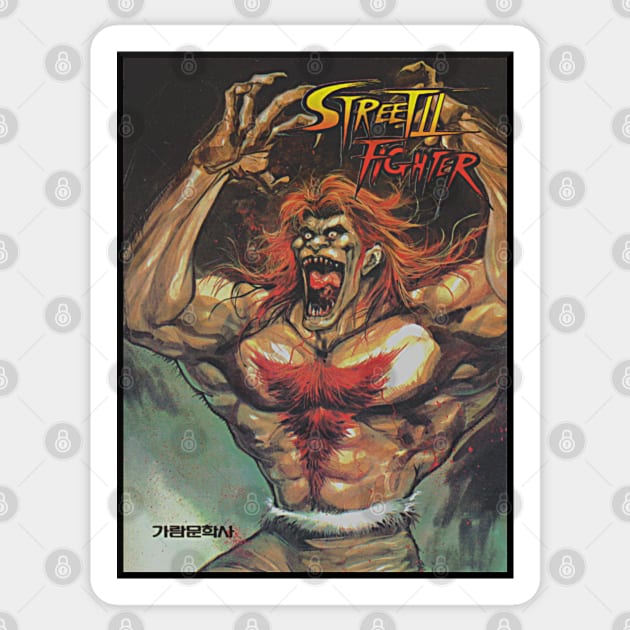 Blanka - Korean Street Fighter 2 Manga - Blanka - Sticker