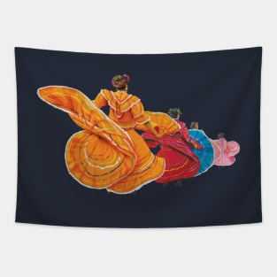 Baile folklorico 4 Dancer Chicas Tapestry