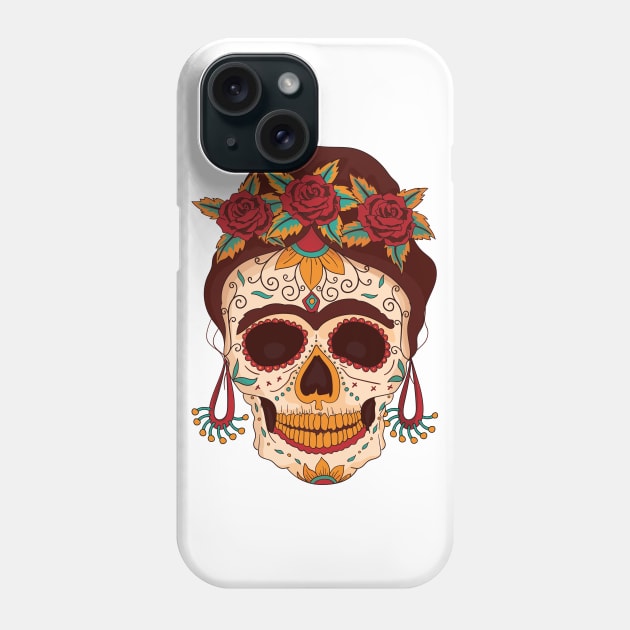 Day Of the Dead Tshirt Phone Case by madeinchorley
