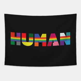 Human, Various Queer Flags Tapestry