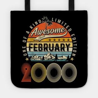 Awesome Since February 2000 Vintage 23rd Birthday Tote