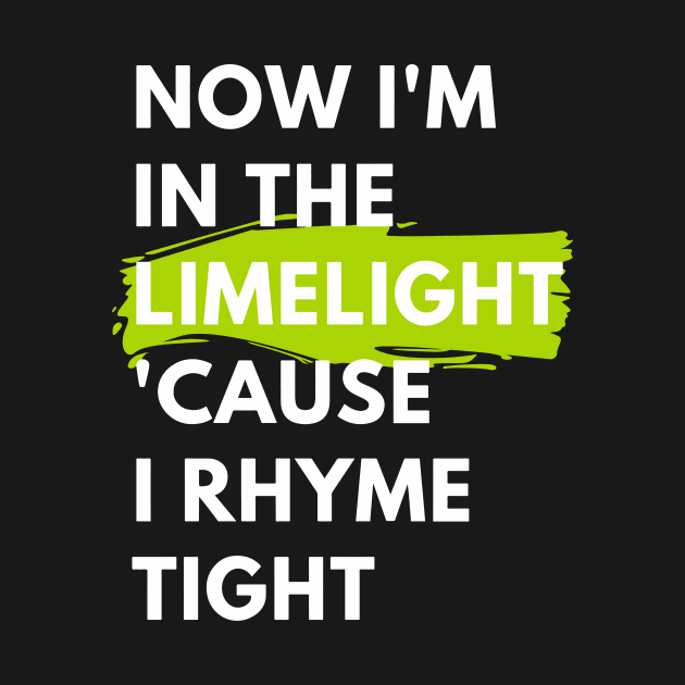 Hip Hop Rap Lyrics Bars Limelight Gift by Super Fresh Art