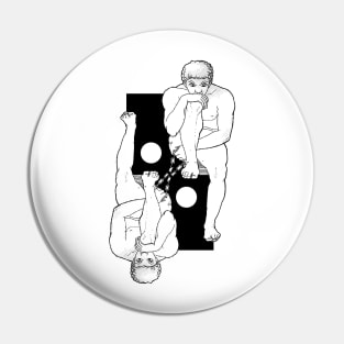 Someone with serious thoughts Pin