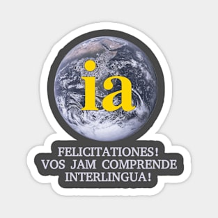 Vos jam comprende Interlingua Magnet