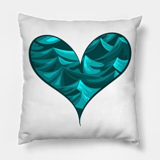 Ocean Heart Pillow