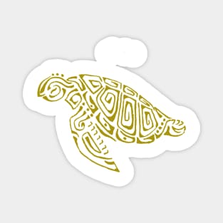yellow turtle tattoo Magnet