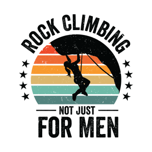 International Women's Day Mountain Retro Rock Climbing T-Shirt