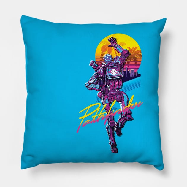 Pathfinder, Retro 80s Edition Pillow by SonusCroma