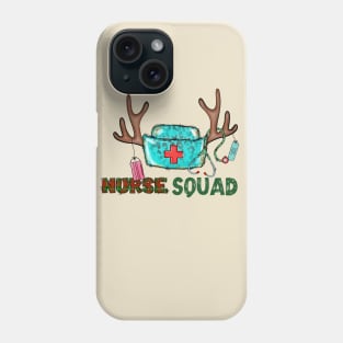 funny Reindeer nurse squad christmas gift Phone Case