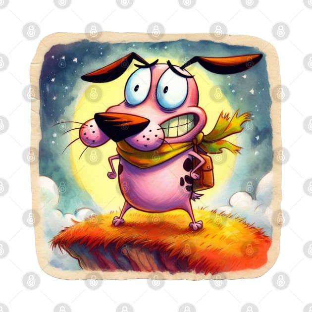 Courage the Cowardly Dog by TinyGaby