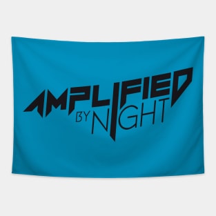 AMPLIFIED BY NIGHT (LOGO/BLACK) Tapestry