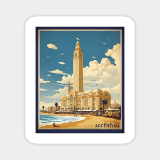 Mar del Plata Argentina Vintage Tourism Poster Magnet