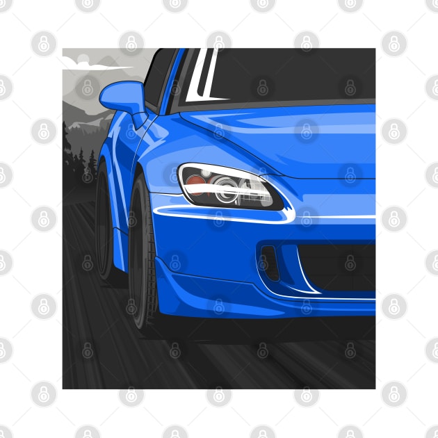 Honda S2000 AP2 Rolling - Apex Blue by wearapex