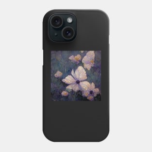 Purple cellophane and daisies Phone Case