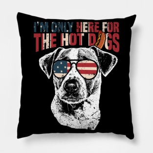 Jack Russell Terrier Shirt Funny 4th of July Pup Tee Pillow