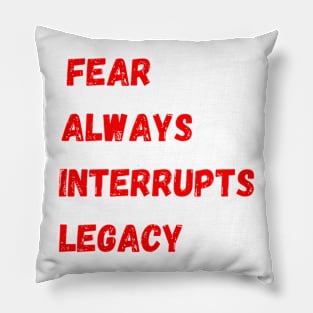 Warrior Anthem (Red) Pillow