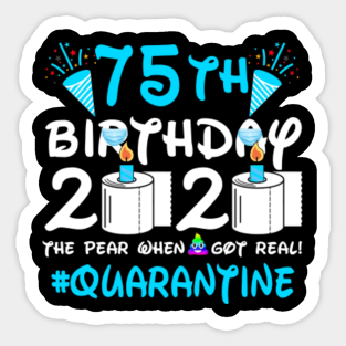 75th Birthday Ideas Stickers Teepublic