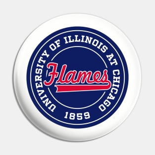 University of Illinois at Chicago - Flames Pin