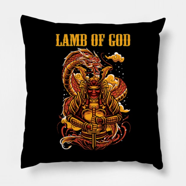 LAMB OF GOD MERCH VTG Pillow by citrus_sizzle