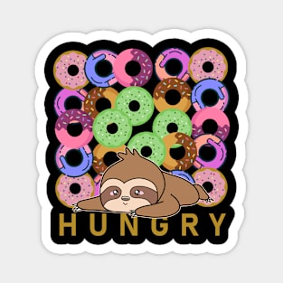 Donut Sloth Funny Magnet