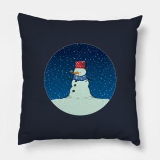 A song for Mr.Snowman Pillow