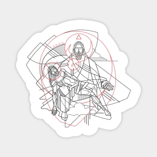 Digital Illustration of the Holy Trinity Magnet