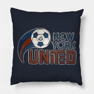 New York United Soccer Pillow