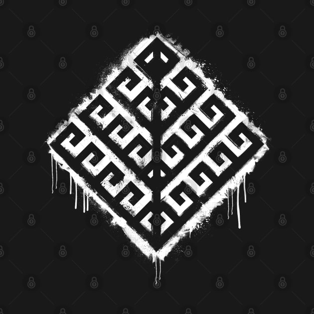 Yggdrasil Symbol Grunge by GAz