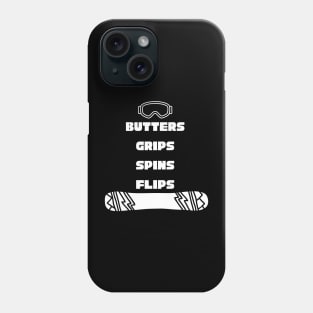 Lispe Snowboard Butters Grips Spins Flips Phone Case