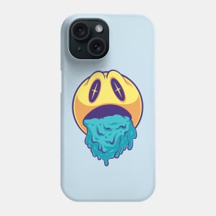 Vomiting Emoticons Sad Mode Phone Case