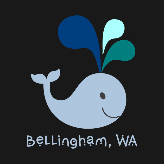 Discover San Juan Islands Washington Cute Whale Lover Cartoon - Cute Whale - T-Shirt