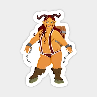 The Lady Krampus Magnet