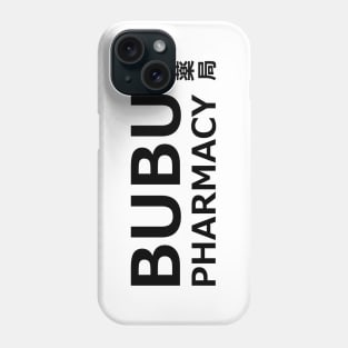 Bubu Pharmacy ブブ薬局 「ブブパマーチ」with crew in the back (only for t-shit) genshin impact fan memes paody In japanese and English black merch gift Phone Case
