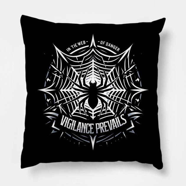 spiderweb Pillow by AOAOCreation