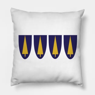 Hamm's Logo Patch with Pocket Crest - gold border Pillow